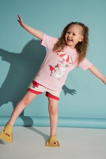 Martinex Snäckstrand T Shirt Pink 104