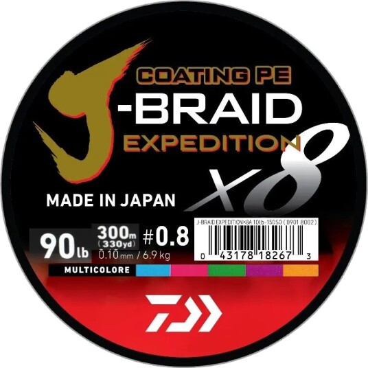 Daiwa J Braid Expedition sene fletteline   0,42 mm