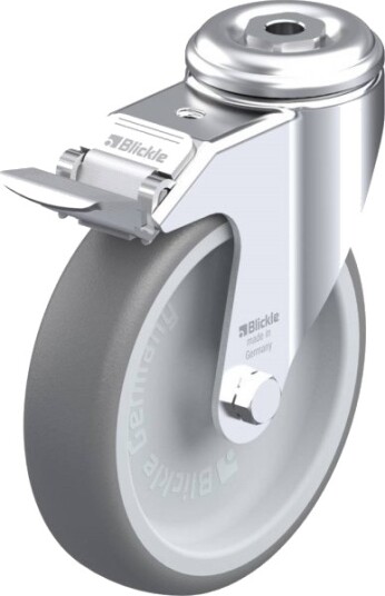 Blickle 551820 Lkra-Tpa 126G-11-Fi Styrehjul Med Brems, Hjuldiameter 125 Mm, Bæreevne (Maks.) 120 Kg 1 Stk