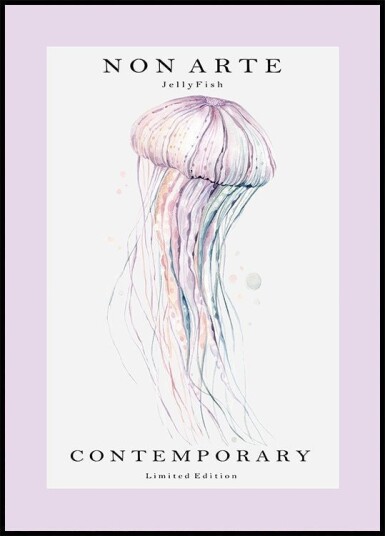 Non Arte Jellyfish Poster Plakat / 50x70cm