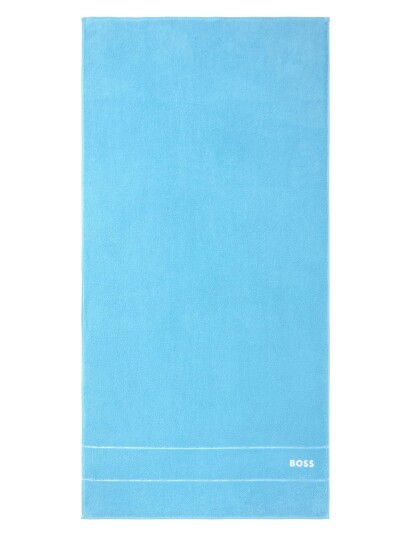Hugo Boss Plain Bath Towel Blue Home RIVERBN 70X140CM