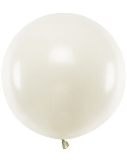 60 cm JUMBO Ballong Krem Pastellfarget