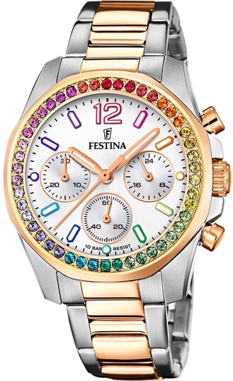 Festina Dameklokke F20608 2 Classic Sølvfarget/Stål Ø38 mm Festina Dameklokke F20608 2 Classic Sølvfarget/Stål Ø38 mm