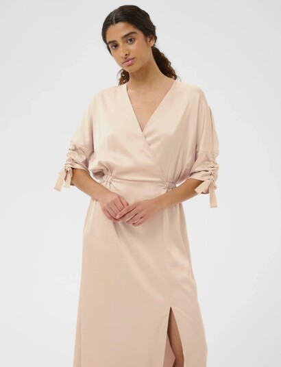 InWear Lakeiw Fake Wrap Dress Beige 44 InWear Lakeiw Fake Wrap Dress Beige 44