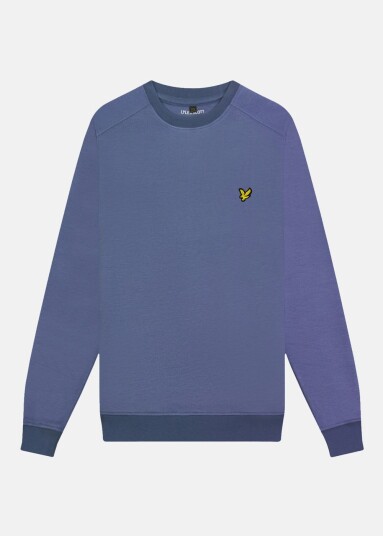 Lyle&Scott Fly Fleece Crew Neck Sweatshir Storm Blue 10 11 Sweatshirts