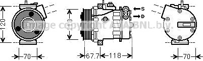 AC kompressor PRASCO FTAK384