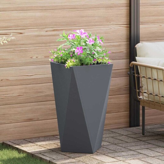 vidaXL Plantekassed Antrasitt 40 x 40 x 75 cm Stål vidaXL Plantekassed Antrasitt 40 x 40 x 75 cm Stål