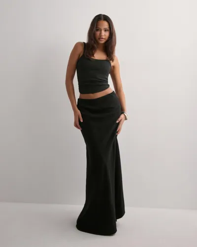 Neo Noir - Svart - Viso Linen Skirt