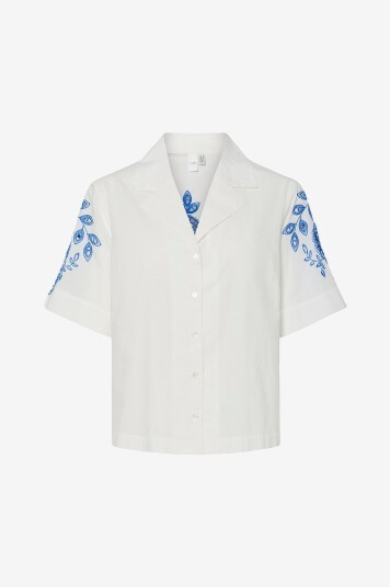Y.A.S - Bluse yasSira SS Shirt S. - Hvit