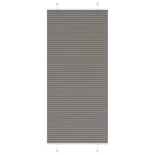 plisségardin antrasitt 85x200 cm Stoff Bredde 84,4 Polyester