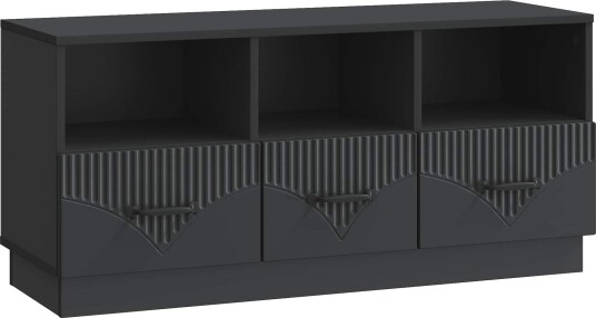 TV skap med skuff Svart 102 x 34,5 x 47 cm Konstruert tre