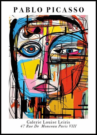 Pablo Picasso Makeup Poster Plakat / 50x70cm