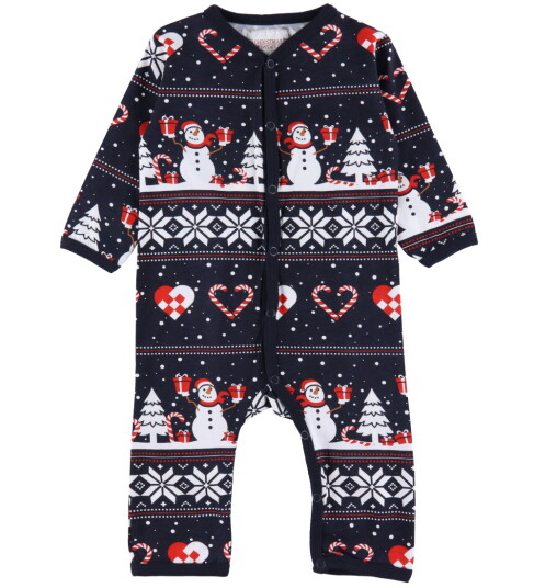 Jule Sweaters Jumpsuit jul Heart Navy Jule Sweater 2 år 92 Jumpsuit Blå