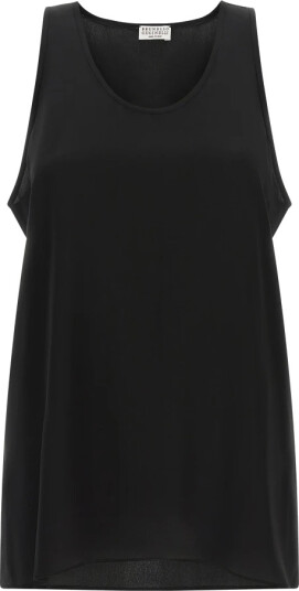 Brunello Cucinelli Dame Topper Svart M,