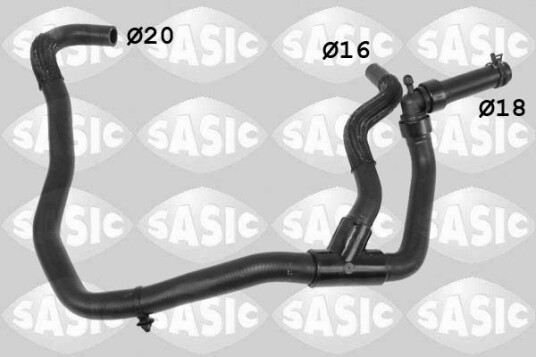 SASIC 3404212 Radiatorslange SASIC 3404212 Radiatorslange
