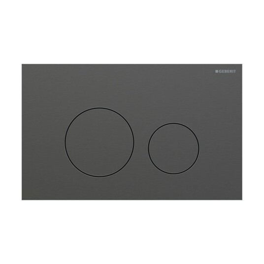 Geberit Sigma40 Rund Betjeningsplate Svart Krom