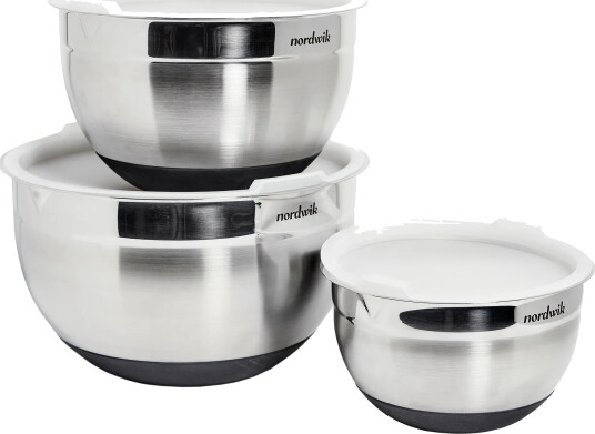 Nordwik Bokser med lokk Premium 3 deler Rustfritt stål Nordwik Bokser med lokk Premium 3 deler Rustfritt stål