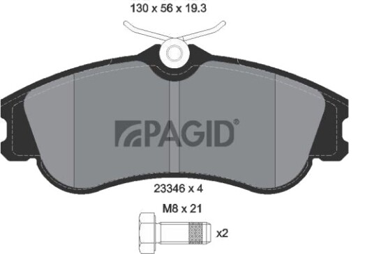 PAGID T5131N Bremseklosser