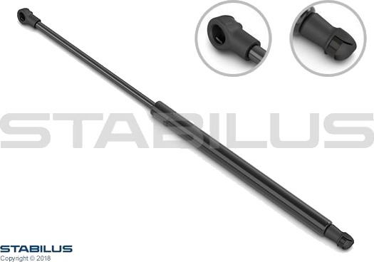 Gassfjær, bunn (bagasje- / lasterom) STABILUS 652505