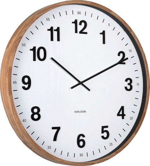 Karlsson Veggklokke Esencia Classic Xl Brun