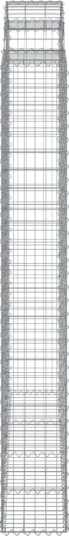 vidaXL Gabionkurver buede 4 stk 200x30x220/240 cm galvanisert jern