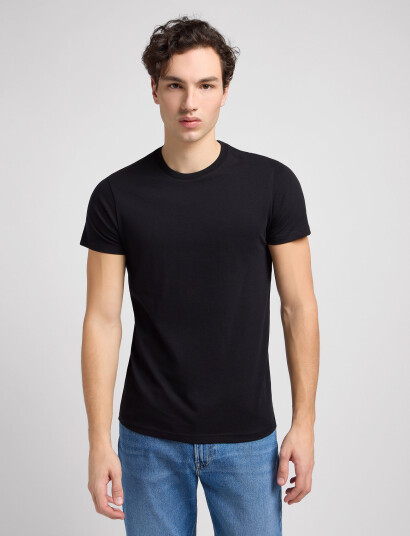 Lee Jeans Twin Pack Crew - Black - XXXL Lee Jeans Twin Pack Crew - Black - XXXL