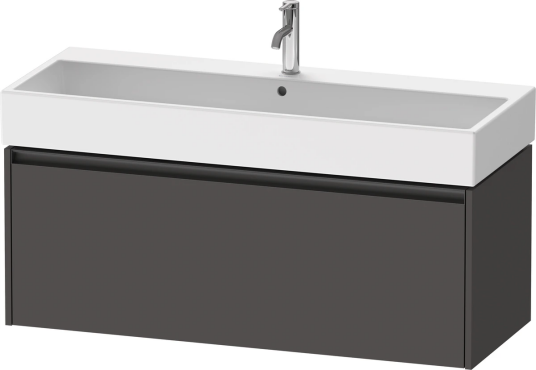 Duravit Ketho.2 Servantskap 1 Skuff 1184x460 mm Grafitt Matt
