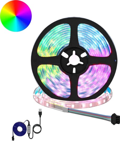 vidaXL LED Stripe 2 stk. Svart og gjennomsiktig Kobber og plast