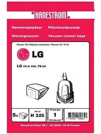 Haneström Støvsugerposer papir 5st. DU12200 Haneström Støvsugerposer papir 5st. DU12200