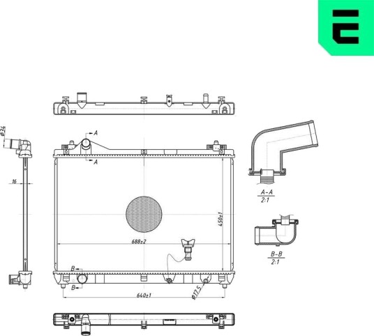 ERA 673094 Radiator motorkjøling
