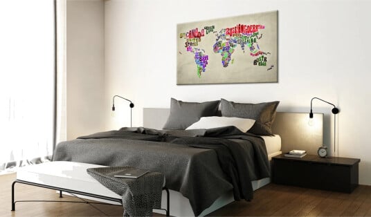Tavle World Map: World Tour En 120X80 Artgeist sp. z o. o.