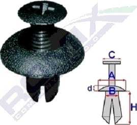 Klips pynte / beskyttelseslist ROMIX B25700 Klips pynte / beskyttelseslist ROMIX B25700