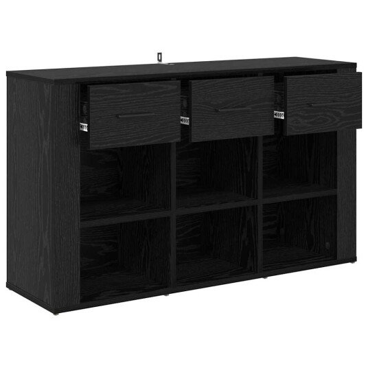 Serviesskap Svart Eik 100 x 30 x 59,5 cm Konstruert tre Serviesskap Svart Eik 100 x 30 x 59,5 cm Konstruert tre