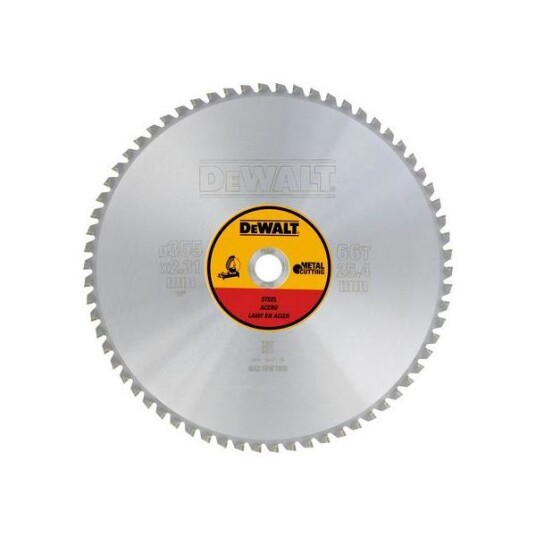 Dewalt 355mm Sagklinge til Metall med 66 Tenner