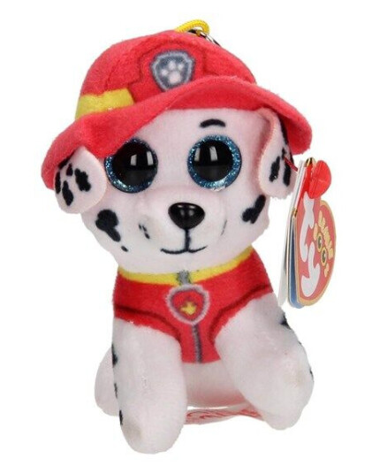 Ty Beanie Boo Clips - PAW Patrol - Marshall Keychain 8.5cm