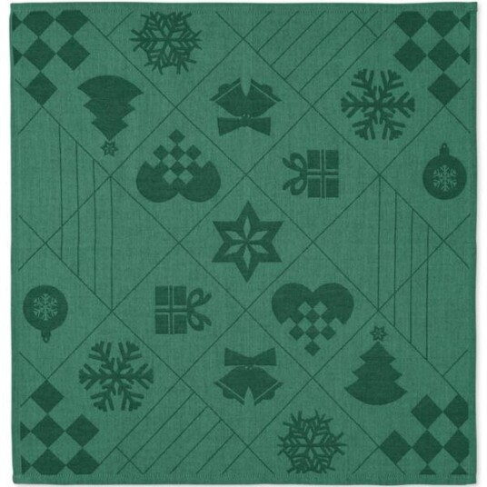 Juna Natale stoffserviett 45x45 cm grønn