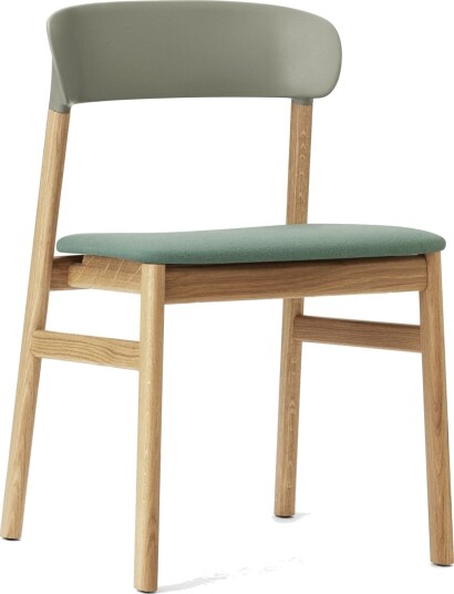 Normann Copenhagen Herit Spisestol Trukket Eik/støvet Grønn