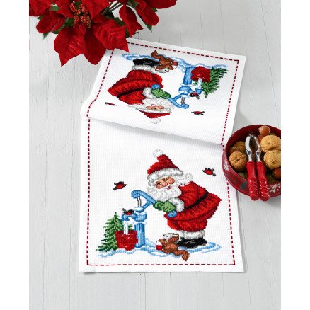 Permin Broderisett Julekalender Nisse v vandpost 27x64cm