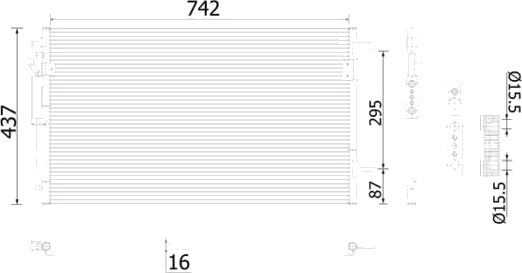 MAHLE AC 907 000S Kondensator, klimaanlegg