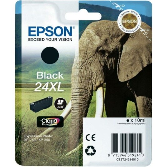 Epson T2431 Blekkpatron XL Svart Epson T2431 Blekkpatron XL Svart