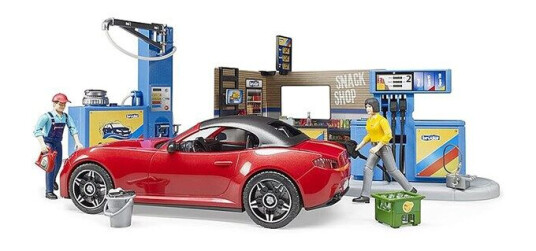 Bruder BWorld Petrol Station and car wash