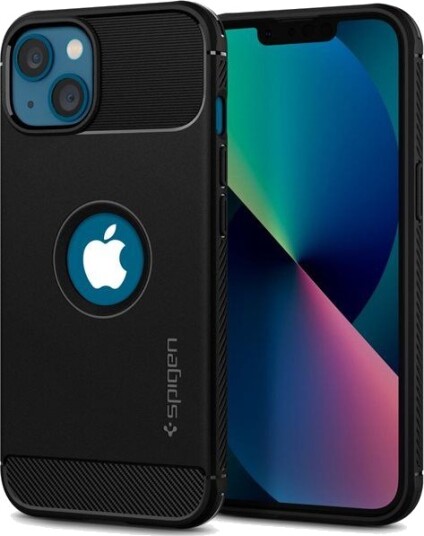 Spigen Rugged Armor iPhone 13 Bakdeksel - Magsafe Kompatibel - Svart