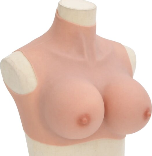 vidaXL Silikonbryst H-cup Naturell 4012214