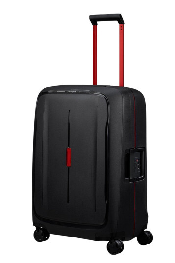 Samsonite ESSENS™ hard medium koffert 69 cm 4 hjul Charcoal/Red Samsonite ESSENS™ hard medium koffert 69 cm 4 hjul Charcoal/Red