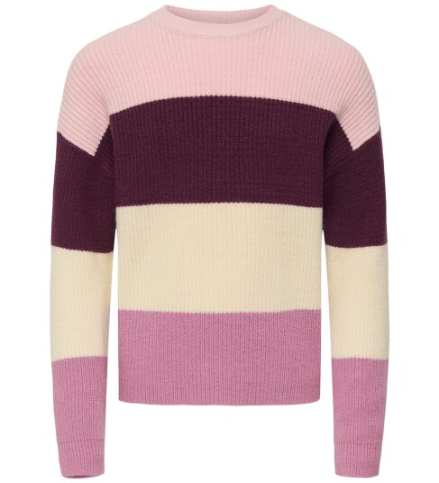 Kids Only Genser konSandy L/S Stripe Pullover CP Knt Rød
