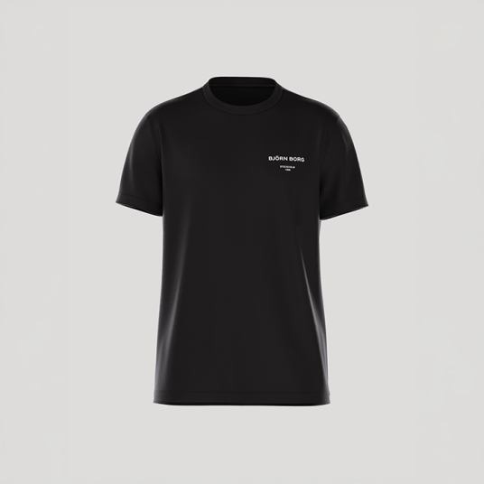 Björn Borg Essential T‑skjorte Svart Black M Björn Borg Essential T‑skjorte Svart Black M