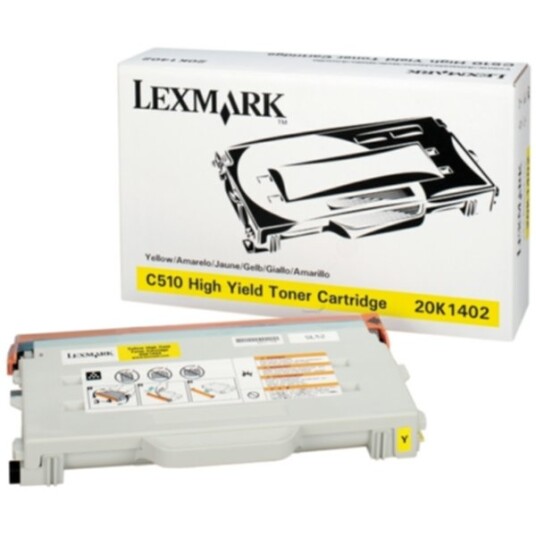 Lexmark 20K1402 Tonerkassett gul 6.600 sider