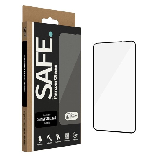 PanzerGlass Ultra-Wide Fit Skjermbeskytter for Xiaomi 12T/12T Pro - Svart Ramme