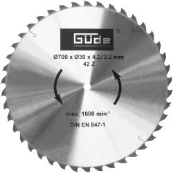 Güde Sagblad Hm For Vedkappsag 42 Tenner 700mm