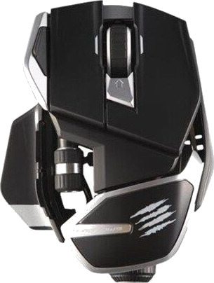 Mad Catz R.A.T. DWS - mouse - 2.4 GHz Bluetooth 5.0 - Mus - Optisk - 14 - Svart
